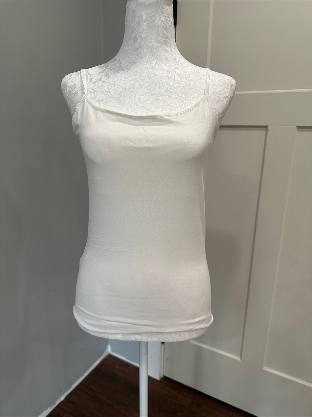 Aeropostale White Slim Cami with Thin Straps